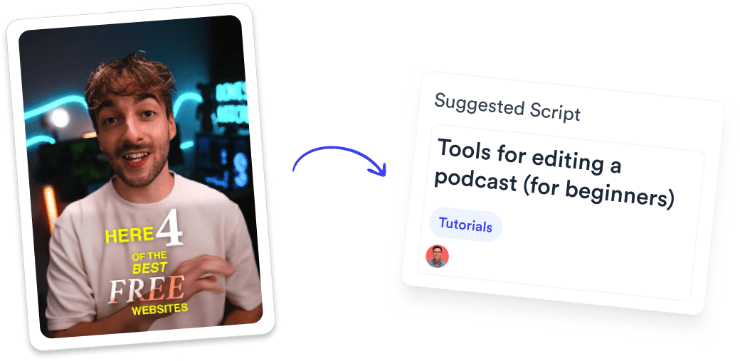 Jupitrr - promoting a winning video into a new calendar slot with auto-generated variant script.