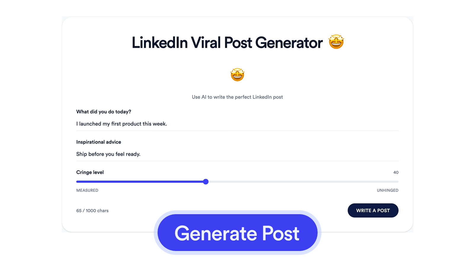 LinkedIn Viral Post Generator