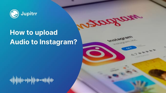 how to upload mp3 to instagram