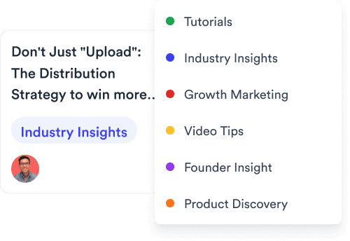Content pillars organising posts by theme on the calendar.