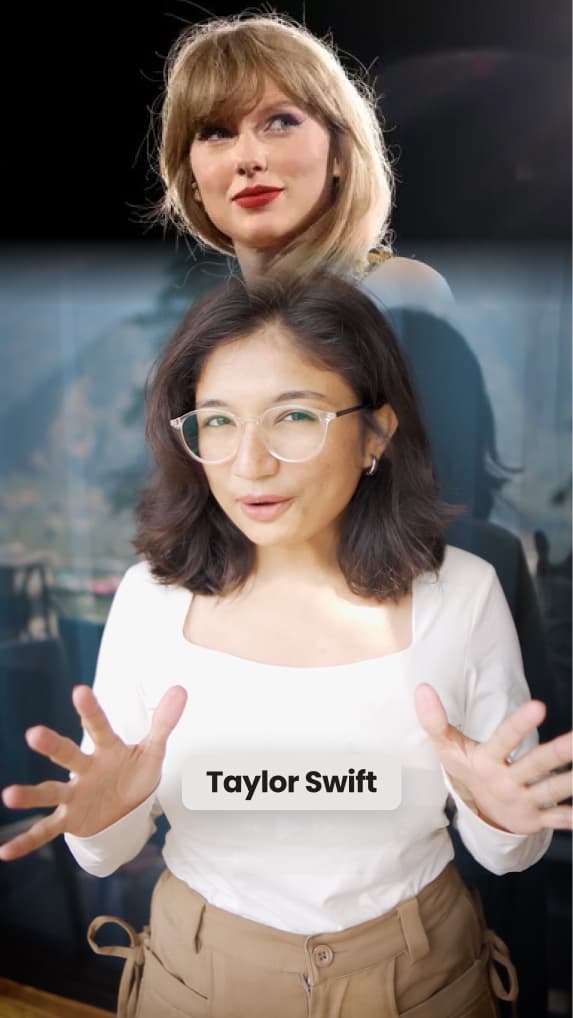 AI-selected B-roll placed across a talking-head video.