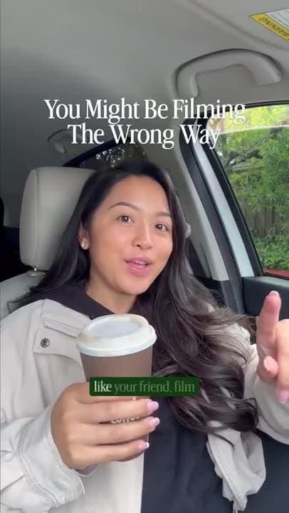 If you want people to feel like your friend, film like this.