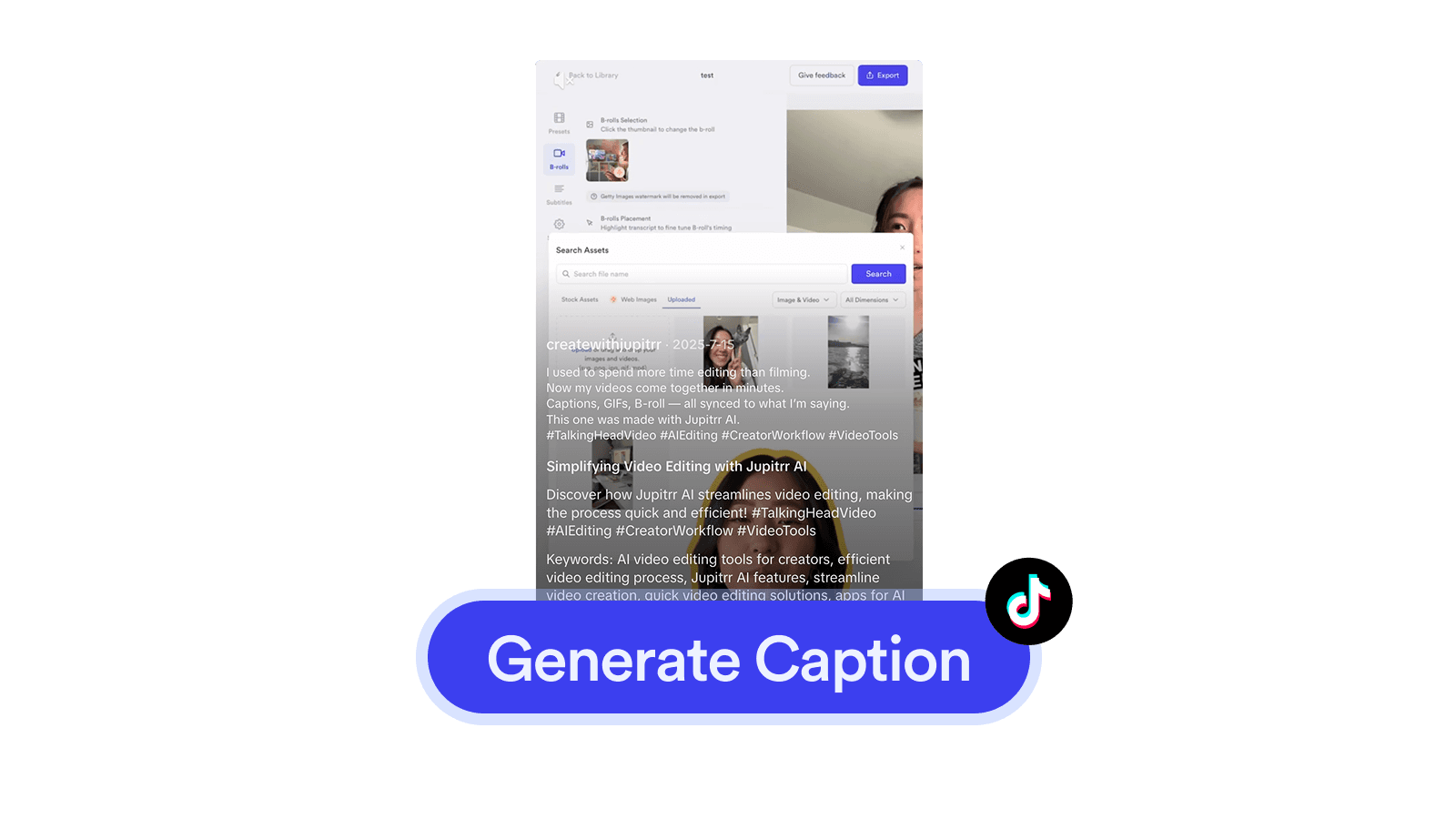 TikTok Caption Generator