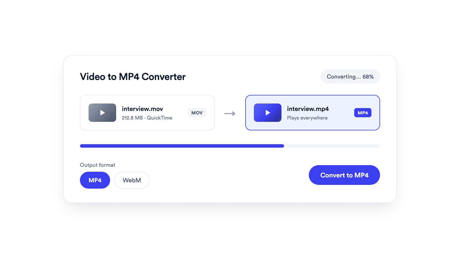 Video to MP4 Converter