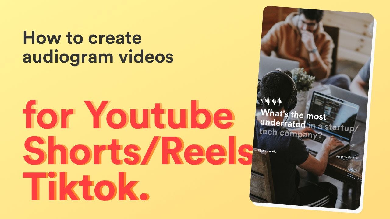 How to make Youtube Shorts from audio